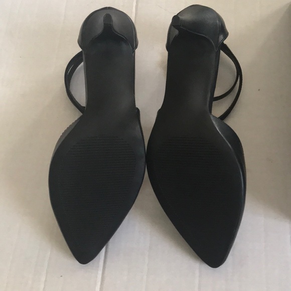 Apt.9 Frittata black high heels asymmetrical strap - Picture 4 of 7